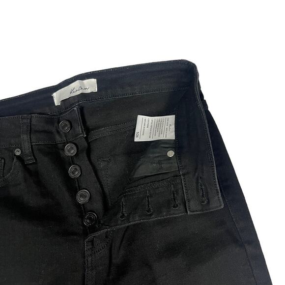 KanCan Skinny Jeans Button Fly High Waist Black Denim Pants Casual Women's 26 - Picture 3 of 10